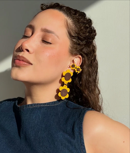 Sunflower Earcuff