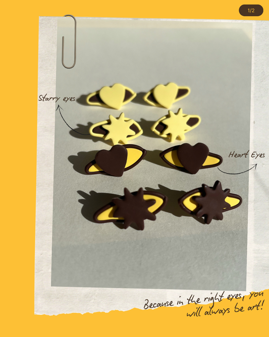 Starry Eyes stups earrings.